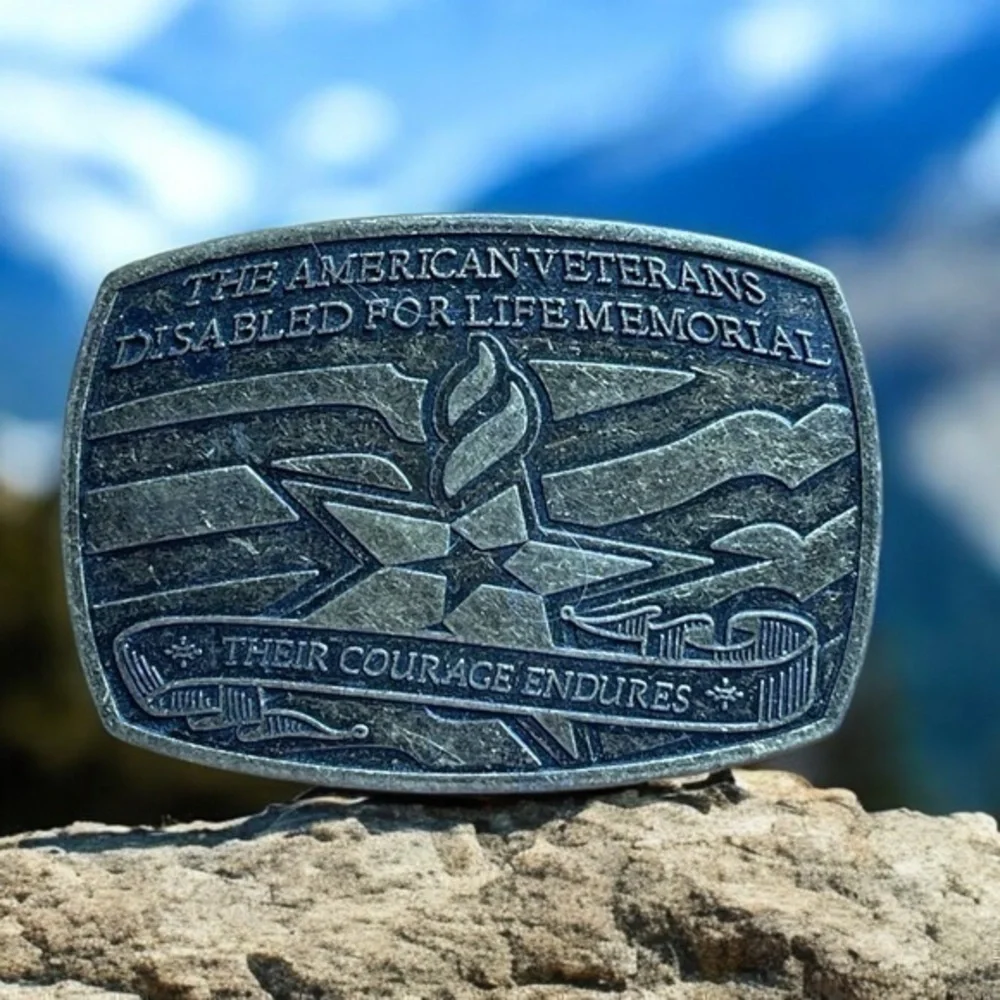 American Veterans Disabled for Life Memorial Buckle